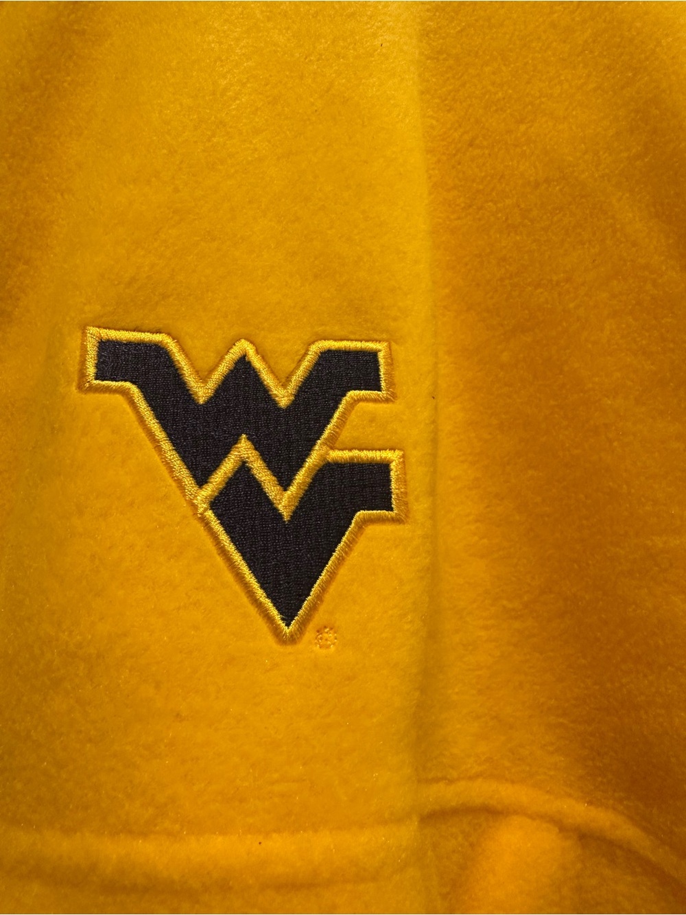 Columbia Bright Yellow WVU Logo Full-Zip Fleece Jacket - Picture 2 of 5